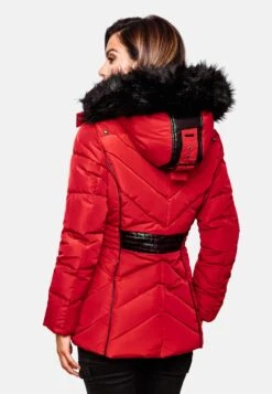 Marikoo Vestes Dhiver Veste D’hiver Vanilla Femme Rouge -Veste Mode b02421e150acaa21cdfe454c939ab1c2
