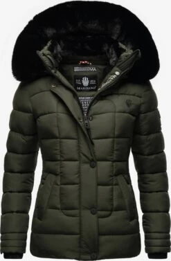 Marikoo Vestes Dhiver Veste D’hiver Qesraa Femme Kaki