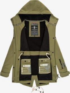 Marikoo Manteaux De Pluie Manteau Fonctionnel Zimtzicke Femme Olive -Veste Mode b30074077cc3a5bd654184e3a2d2a07b