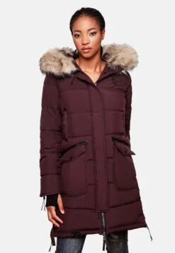 Marikoo Manteaux Dhiver Manteau D’hiver Chaskaa Femme Bordeaux -Veste Mode b48db9f7ca5dfa5a31225e7b342541e6
