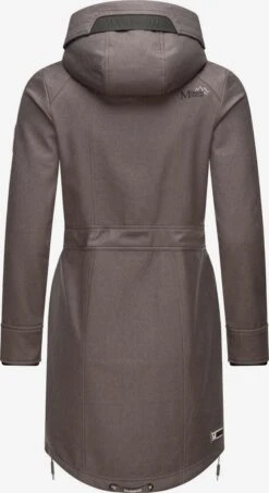 Marikoo Parkas Parka Mi-saison Femme Gris Foncé -Veste Mode b4ca2775c2ba20a26f3adc9b15b71331