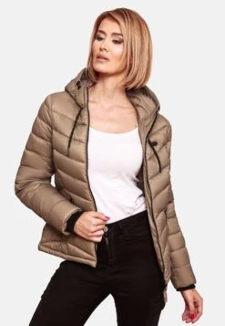 Marikoo Vestes De Mi-saison Veste Mi-saison Kuala Femme Marron -Veste Mode b5ff7c0934e8185fa6ad7a55e1aac6ee