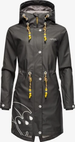 Marikoo Manteaux De Pluie Manteau Fonctionnel Femme Anthracite