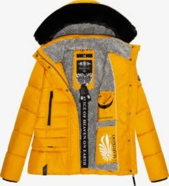 Marikoo Vestes Dhiver Veste D’hiver Loveleen Femme Jaune -Veste Mode b8b55b44395f20d1bf62bee17dcf1281