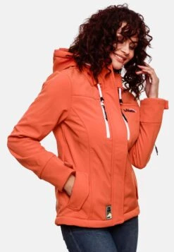 Marikoo Vestes De Mi-saison Veste Mi-saison Kleine Zicke Femme Corail -Veste Mode b8f8bb4b085e142feacaf57181602b07