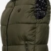 Marikoo Vestes Sans Manches Gilet Eisflöckchen Femme Olive -Veste Mode b92521240fb4f5cbd26316b8c66a1df4