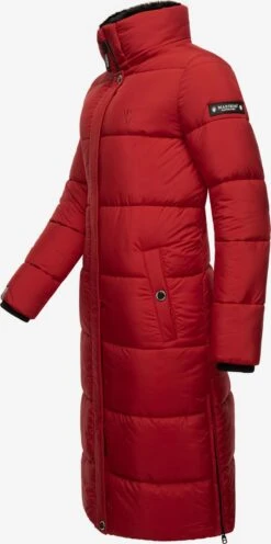 Marikoo Manteaux Dhiver Manteau D’hiver Femme Rouge Rubis -Veste Mode ba204d4db082777e1e20964905ee1b31