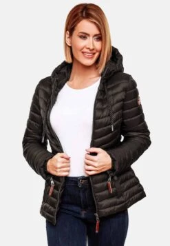 Marikoo Vestes De Mi-saison Veste Mi-saison Aniyaa Femme Noir -Veste Mode ba59c0381916f8efb85dfdaa34cfa7df
