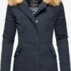 Marikoo Parkas Parka D’hiver Karmaa Femme Bleu Marine -Veste Mode bb132a35b7525f7a500f36a9a1753b60