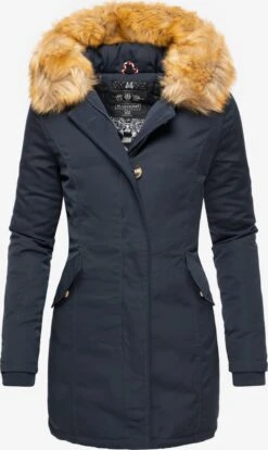 Marikoo Parkas Parka D’hiver Karmaa Femme Bleu Marine