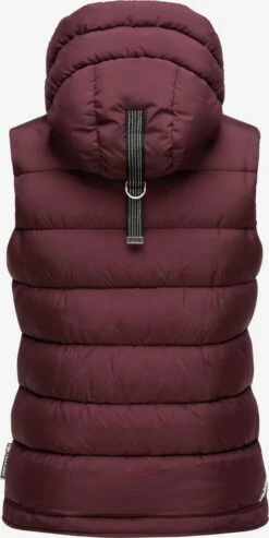 Marikoo Vestes Sans Manches Gilet Taisaa Femme Bordeaux -Veste Mode bc988bf13b5410008f032cc5958e905e