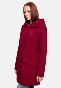 Marikoo Manteaux De Pluie Manteau Fonctionnel Mayleen Femme Rouge Cerise -Veste Mode bd5ad99ed95eb681c1fc5b940b2bd484