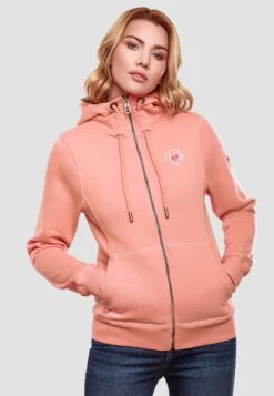 Marikoo Sweats Zippés Veste De Survêtement Setsunaa Femme Abricot -Veste Mode bdee1f016493894d655ffc186a6f7140