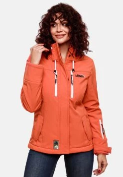 Marikoo Vestes De Mi-saison Veste Mi-saison Kleine Zicke Femme Corail -Veste Mode bf59ff6cf0564e22a7fff1af6f351951