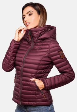 Marikoo Vestes De Mi-saison Veste Mi-saison Löwenbaby Femme Bordeaux -Veste Mode bfd900fd36521e7aaec10a807791b615