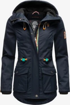 Marikoo Vestes De Mi-saison Veste Mi-saison Babetaa Femme Marine -Veste Mode c0379ef1dd7678a64f010c12b89f9b57