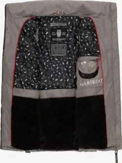 Marikoo Vestes Sans Manches Gilet Eisflöckchen Femme Gris -Veste Mode c0b35ebc92ec4d2f6daa8bf88be9d3bc
