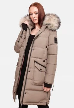 Marikoo Manteaux Dhiver Manteau D’hiver Chaskaa Femme Taupe -Veste Mode c0bd991f9460cfa04c6eaa04d4ae37c3