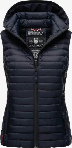 Marikoo Vestes Sans Manches Gilet Hasenpfote Femme Bleu Nuit