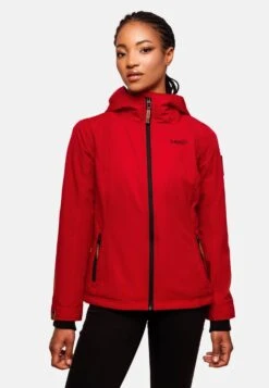 Marikoo Vestes De Mi-saison Veste Mi-saison Brombeere Femme Rouge -Veste Mode c23fd8544335976e62564e30f2bcbedb