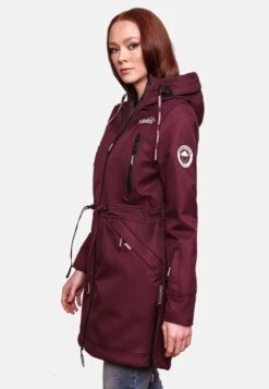 Marikoo Parkas Parka Mi-saison Femme Bordeaux -Veste Mode c254305d9069fd3c70f57c75b8dececc