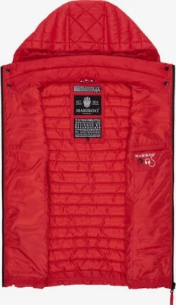 Marikoo Vestes Sans Manches Gilet Hasenpfote Femme Rouge -Veste Mode c2bbc0348a10c9ea1323287f4cb996cb