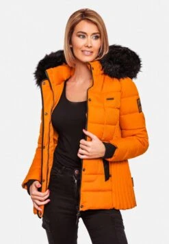Marikoo Vestes Dhiver Veste D’hiver Unique Femme Orange -Veste Mode c347ca0185a8b42f02541cc2c4bc7b50