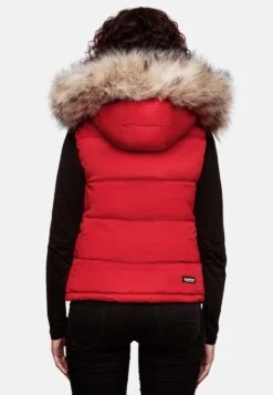 Marikoo Vestes Sans Manches Gilet Eisflöckchen Femme Rouge -Veste Mode c69b222a8ee7403bab458bee1121fc23