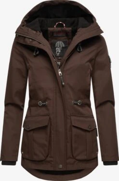 Marikoo Parkas Parka Mi-saison Babetaa Femme Marron -Veste Mode c7d6f7a18909cf43a8e1c0183c4d479c