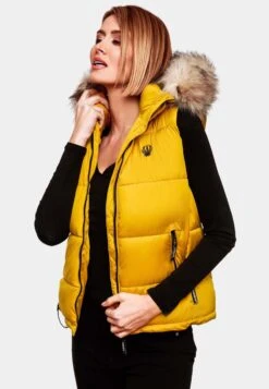 Marikoo Vestes Sans Manches Gilet Eisflöckchen Femme Jaune 21 Marikoo Vestes Sans Manches Gilet Eisflöckchen Femme Jaune -Veste Mode c7f88beaca8ab030bfbde92f6831cb47