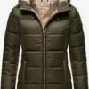 Marikoo Vestes Dhiver Veste D’hiver Leandraa Femme Kaki -Veste Mode c8001d678af17df3bfaf263a5de87007