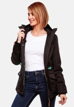 Marikoo Vestes De Mi-saison Veste Mi-saison Babetaa Femme Noir -Veste Mode c8d918647f2098f52ada6dca4d3ce3a0