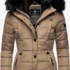 Marikoo Vestes Matelassées Veste D’hiver Lotusblüte Femme Marron -Veste Mode c9e366270d351f47000558ad69d8e60f