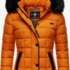 Marikoo Vestes Dhiver Veste D’hiver Unique Femme Orange -Veste Mode ca77ff9e70b0f2e122138b4c665e5276