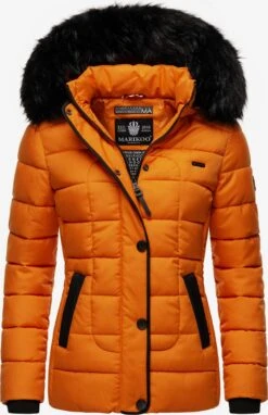 Marikoo Vestes Dhiver Veste D’hiver Unique Femme Orange