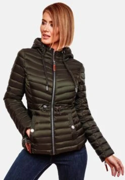 Marikoo Vestes De Mi-saison Veste Mi-saison Aniyaa Femme Olive -Veste Mode ccf705872eff13a3b830cf3f2d09baec