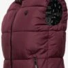 Marikoo Vestes Sans Manches Gilet Eisflöckchen Femme Bordeaux -Veste Mode cdf556c46eb8bbd549f4022e72282edf
