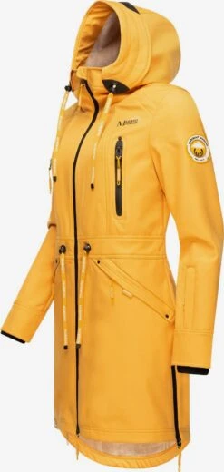 Marikoo Parkas Parka Mi-saison Femme Jaune Dor -Veste Mode cf0dcdd122d22b71d86bffe73bd64295