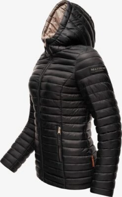 Marikoo Vestes De Mi-saison Veste Mi-saison Asraa Femme Noir -Veste Mode d113a6233b441459b9298bc50b18b955