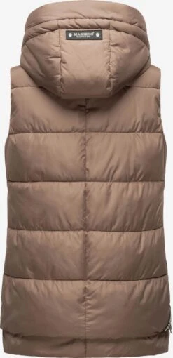 Marikoo Vestes Sans Manches Gilet Zarinaa Femme Marron -Veste Mode d16f3ec5a300a4da515105345c0e5f0d