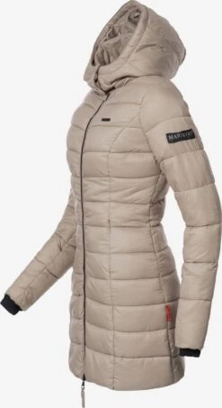 Marikoo Manteaux Courts Manteau D’hiver Abendsternchen Femme Taupe -Veste Mode d1880f95b7d4cd2f990155be36b4d16b