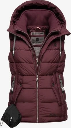Marikoo Vestes Sans Manches Gilet Taisaa Femme Bordeaux