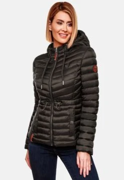 Marikoo Vestes De Mi-saison Veste Mi-saison Aniyaa Femme Noir -Veste Mode d278cb924a212018a347c58d54ac5561