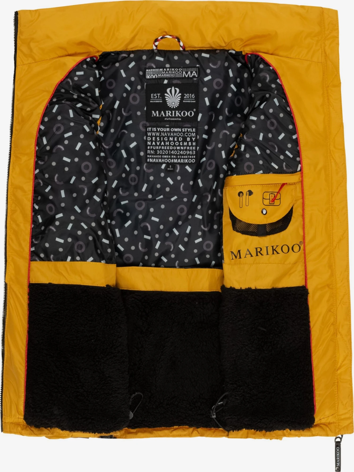 Marikoo Vestes Sans Manches Gilet Eisflöckchen Femme Jaune 7 Marikoo Vestes Sans Manches Gilet Eisflöckchen Femme Jaune – Image 5