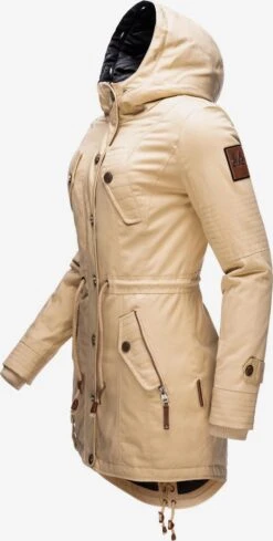 Marikoo Parkas Parka D’hiver La Viva Femme Beige -Veste Mode d5177229f5ea954482f42a3ce89aa929