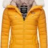Marikoo Vestes Dhiver Veste D’hiver Nasriin Femme Jaune -Veste Mode d5586a338236bb0a680b4d5e9efa4cc4