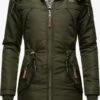Marikoo Parkas Parka D’hiver Kamii Femme Olive -Veste Mode d6836ab1b255873e41915f37b459a87e