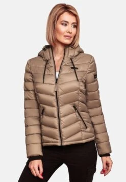 Marikoo Vestes De Mi-saison Veste Mi-saison Kuala Femme Marron -Veste Mode d6bacee72cd0843b8544aa266083238f