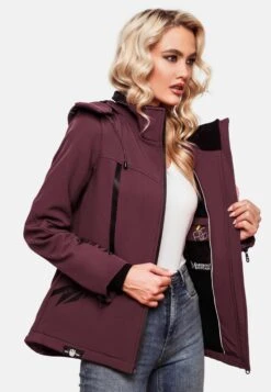 Marikoo Vestes Dhiver Veste D’hiver Femme Bordeaux -Veste Mode d6d43ce8d07f45bde60cabef8862439f