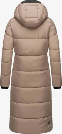 Marikoo Manteaux Dhiver Manteau D’hiver Femme Taupe -Veste Mode d730ef8f53d22610100331da84fc6cc8